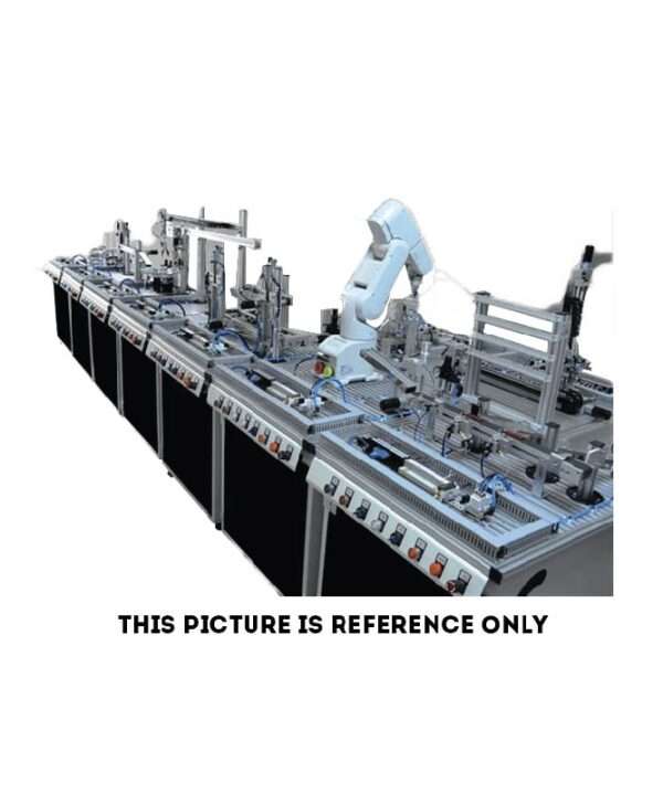 Industrial Production Line Training System with Robotic Manipulation