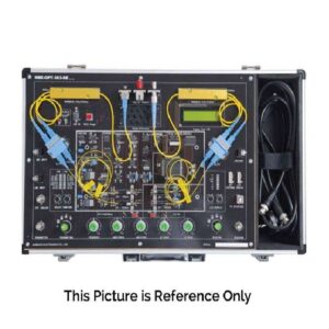 Optical fiber communication training  system with interactive control unit  and software